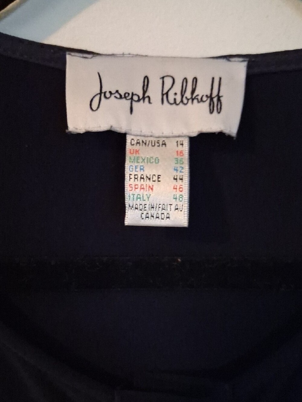 Joseph Ribkoff Black Asymmetrical Tunic with Gold Accent Buttons - Picture 2 of 11